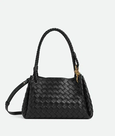 Bottega Veneta Medium Black Parachute Bag