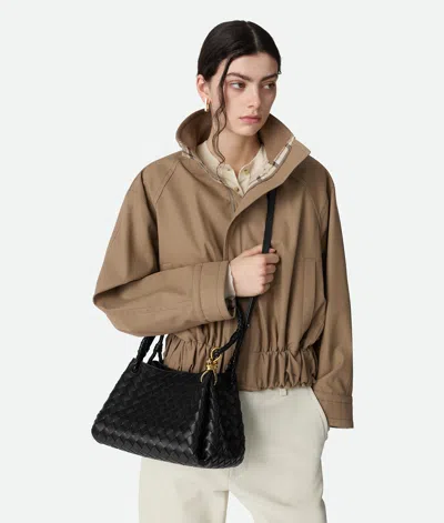 Bottega Veneta Medium Black Parachute Bag