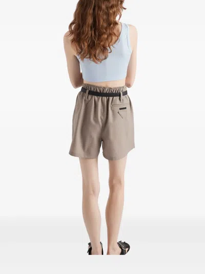 Prada Crop-top Aus Rippstrick