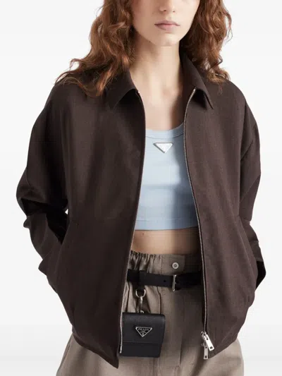 Prada Crop-top Aus Rippstrick