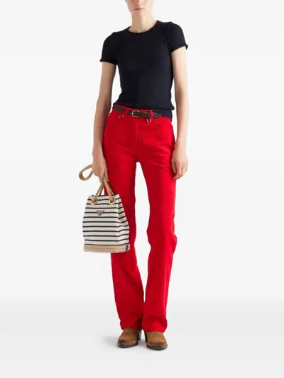 Prada Short Sleeve Cashmere Sweater