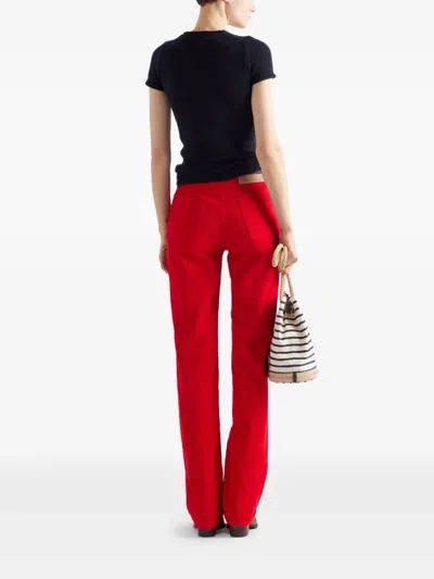 Prada Short Sleeve Cashmere Sweater