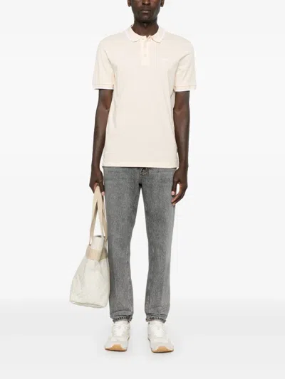 Pt Torino Timberwolf Grey Denim Trousers In Gray