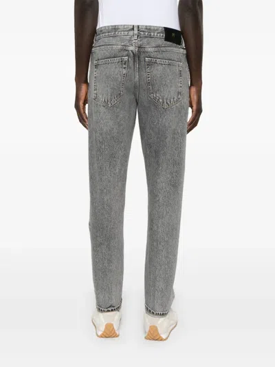 Pt Torino Timberwolf Grey Denim Trousers In Gray