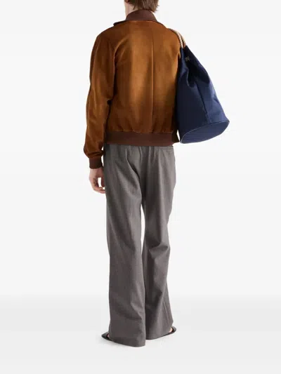 Prada Suede Blouson Jacket