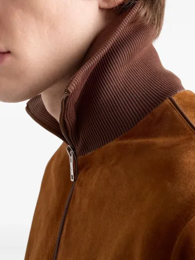Prada Suede Blouson Jacket