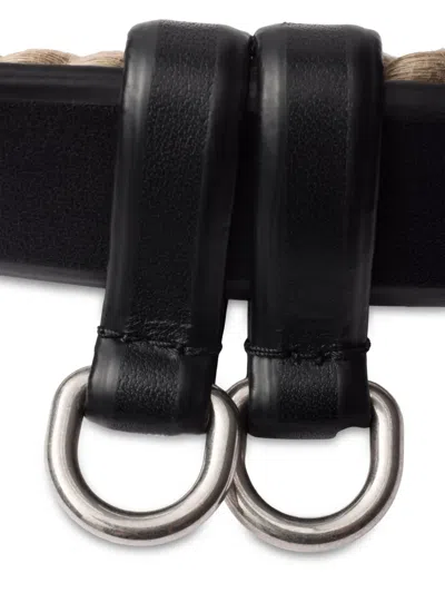 Prada Leather And Cord Belt