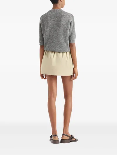 Prada Re-nylon Drawstring Mini Skirt