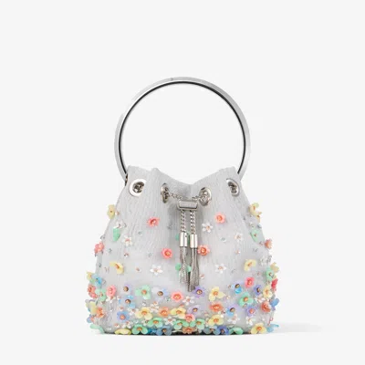 Jimmy Choo Floral Bon Bon Top-handle Bag