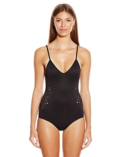 Clover Canyon Women's Laser One Piece Swimsuit In Black