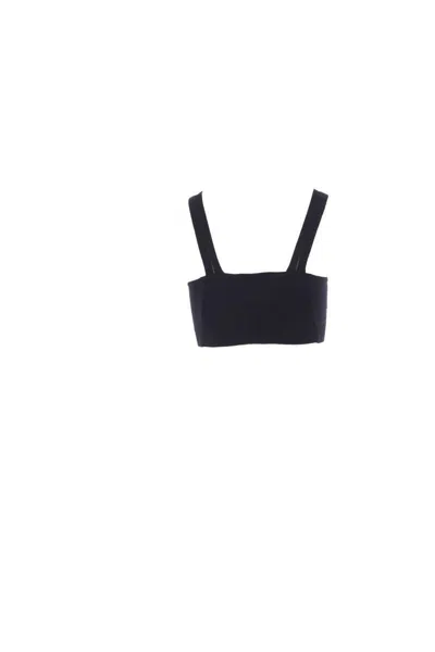 Vivienne Westwood Womens Black Bea Logo-embroidered Cotton Knitted Bra