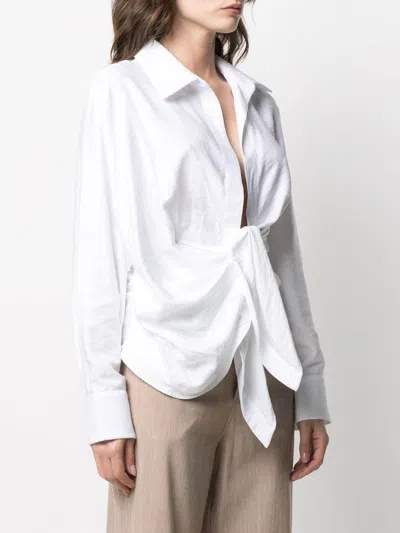 Jacquemus Women's Effortlessly Chic Bahia Shirt In White
