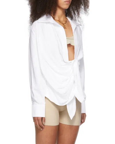 Jacquemus Women's Effortlessly Chic Bahia Shirt In White