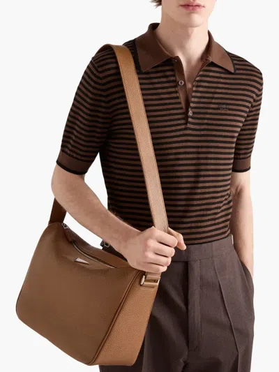 Prada Schultertasche Aus Leder
