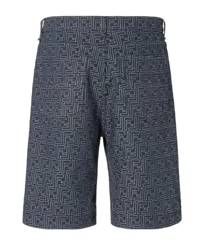 Fendi Short Jeans In Blue