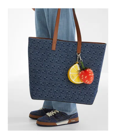 Fendi Match Jacquard Ff Sneaker Blue In Multi