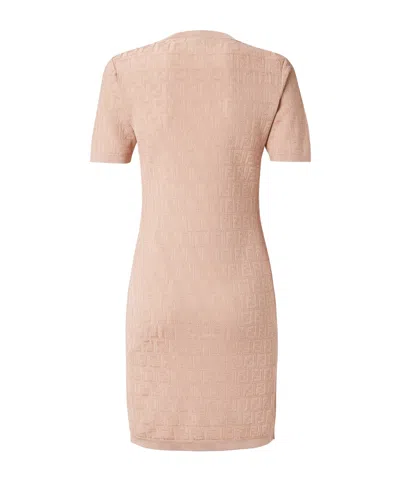 Fendi Ff Jacquard Knitted Mini Dress