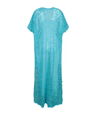 Ermanno Scervino Blue Lace Cape