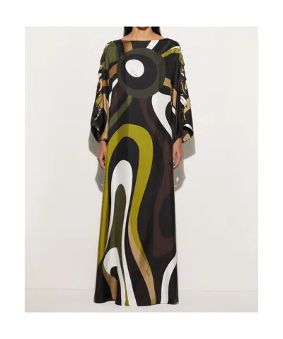 Pucci Marmo Silk Twill Kaftan