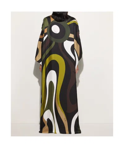 Pucci Marmo Silk Twill Kaftan