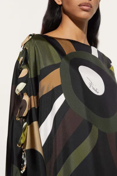 Pucci Marmo Silk Twill Kaftan