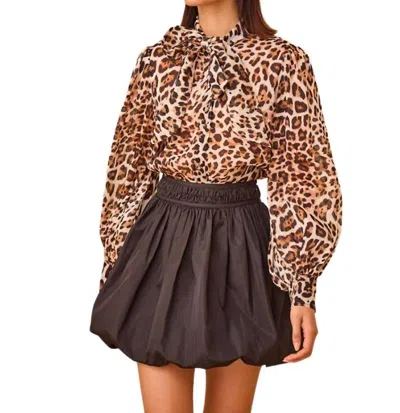 Hunter Tess Blouse In Leopard