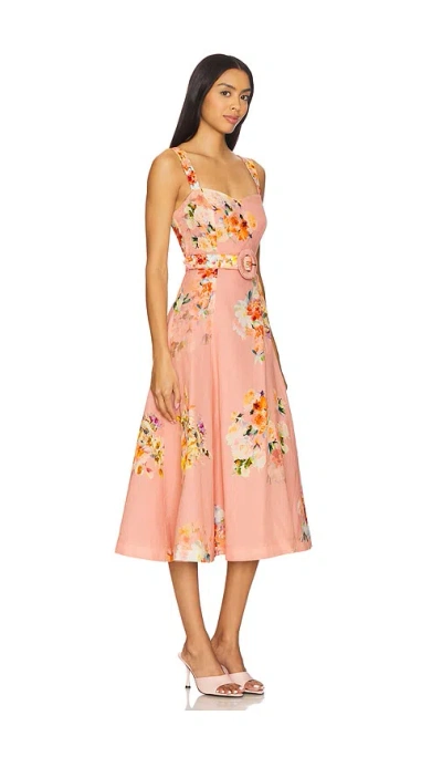 Hemant & Nandita Midi Dress With Buckle Belt