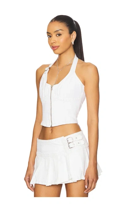 Abrand X Ripcurl White Wash Top