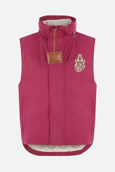 Moncler Genius 1 Moncler Jw Anderson 'tryfan' Canvas Vest In Red