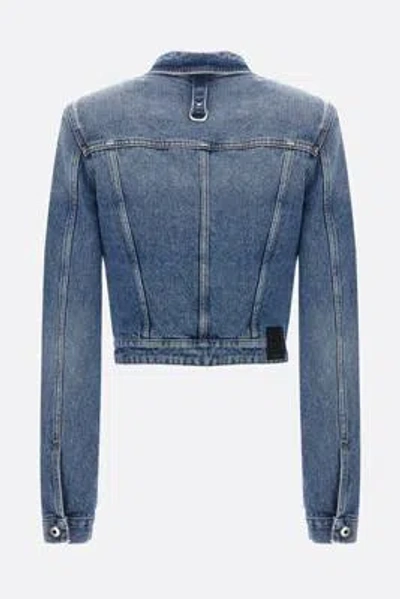 Off-white Off White Denim Jacket With Harness Details In Blue