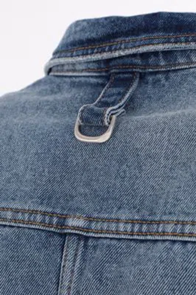 Off-white Off White Denim Jacket With Harness Details In Blue