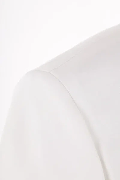 Rev Woman Blazer Ivory Size 4 Virgin Wool, Viscose In Beige