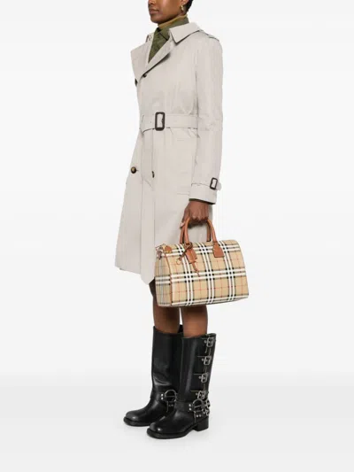 Burberry House Check Pattern Tote Bag