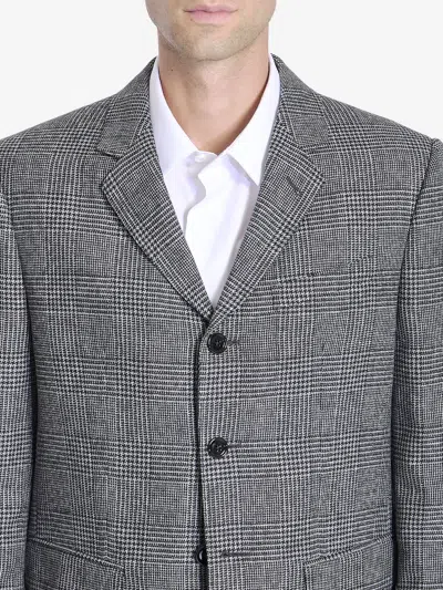 Celine Prince Of Wales Checked Wool Blazer