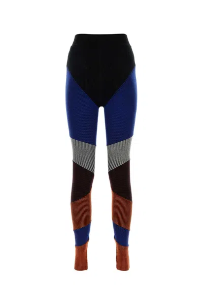 Chloé Multicolor Stretch Wool Blend Leggings