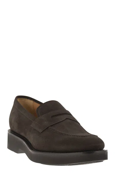 Church's Dark Brown Suede Parham L Loafers