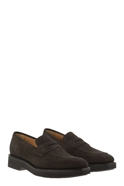 Church's Dark Brown Suede Parham L Loafers