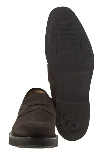 Church's Dark Brown Suede Parham L Loafers