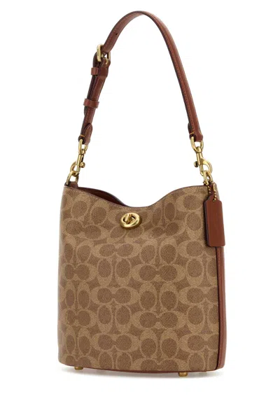 Coach Printed Canvas Willow Bucket Bag