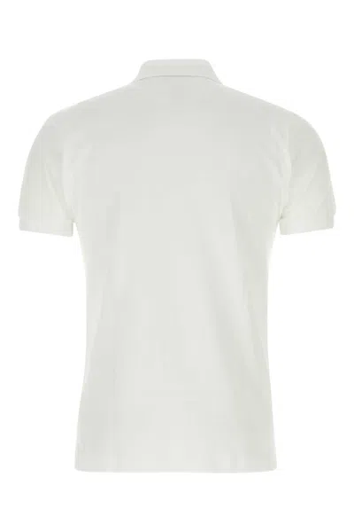 Comme Des Garçons Play White Piquet Polo Shirt