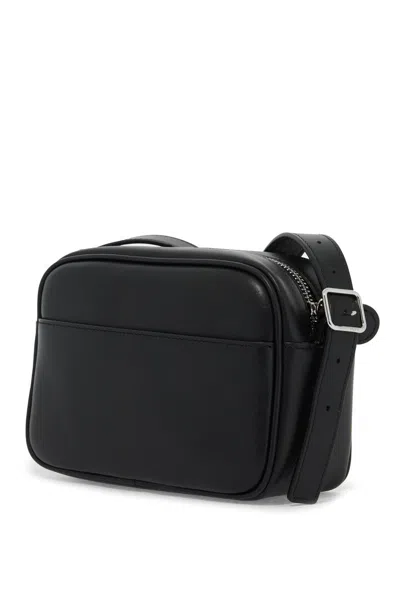 Courrèges Reedition Camera Crossbody - Leather - Black