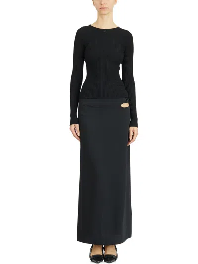 Courrèges Courregès Long Tech Loop Skirt