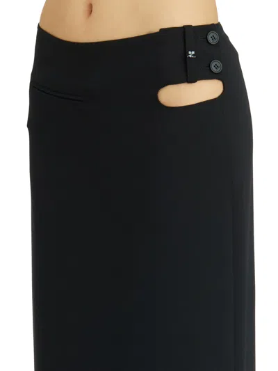 Courrèges Courregès Long Tech Loop Skirt