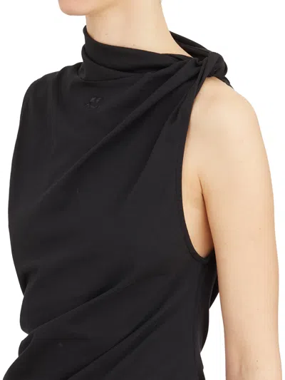 Courrèges Asymmetric Sleeveless Fitted Stretch Top