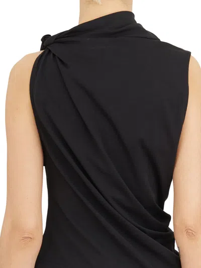 Courrèges Asymmetric Sleeveless Fitted Stretch Top