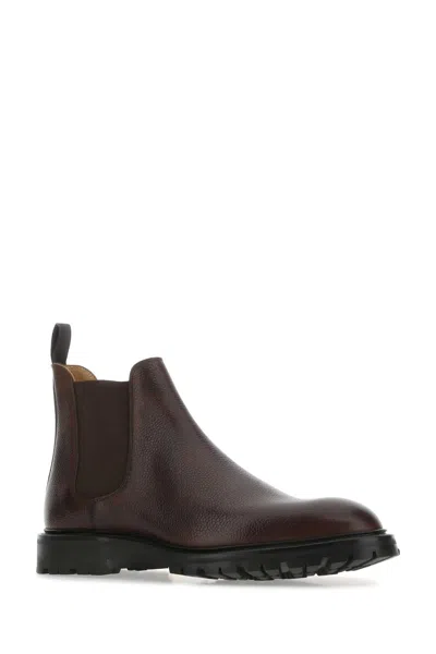 Crockett & Jones Brown Leather Chelsea 11 Ankle Boots