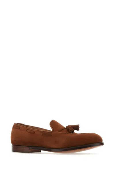 Crockett & Jones Brown Suede Cavendish 2 Loafers