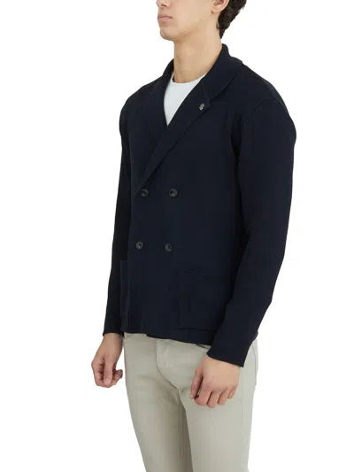 DANIELE ALESSANDRINI DANIELE ALESSANDRINI COTTON KNITTED JACKET 