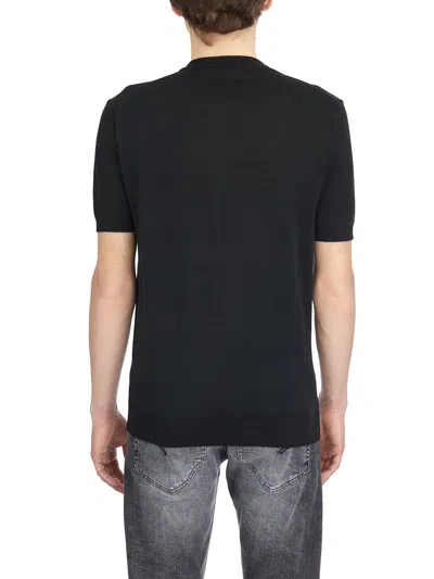Daniele Alessandrini T-shirt Girocollo In Cotone Stretch