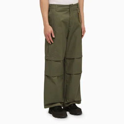 Darkpark Army Green Cotton Vince Pant